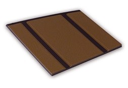 Kleurstaal van een Micostep® kunststof trapmat – bruin – bruin