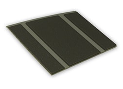 Kleurstaal van een Micostep® kunststof trapmat – dusty grey - antraciet
