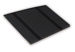 Kleurstaal van een Micostep® kunststof trapmat – zwart - zwart