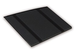 Kleurstaal van een Micostep® kunststof trapmat – zwart - zwart